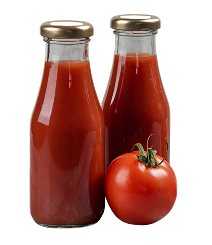 tomato-juice-glass-jars-marble-background 1